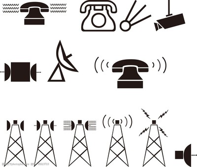 通訊設備的力量 信號塔、雷達與衛星的卡通世界